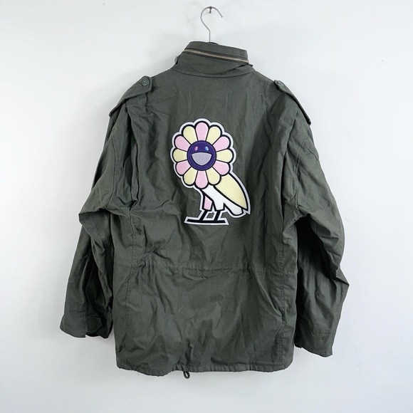 Brand New OVO x Murakami Limited Edition Military Green Jacket - Picture 1 of 4